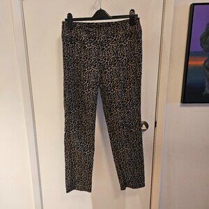 Lisette L Montreal Leopard Pull-on Stretch Fabric Pants - Size 10